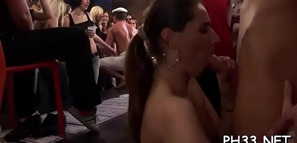  Yong gals in club are cheerful to fuck